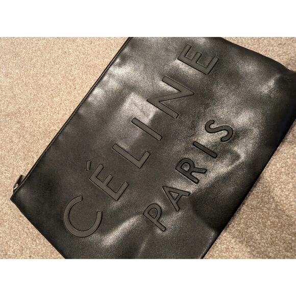 100% Authentic Celine Made In Clutch - Black Bag Handbag - Picture 6 of 7